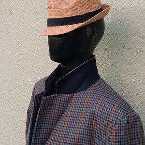 CIGNAL MEN'S LUXURY PLAID/CHECK MULTI-COLOR LUXURY BLAZER (Italy)